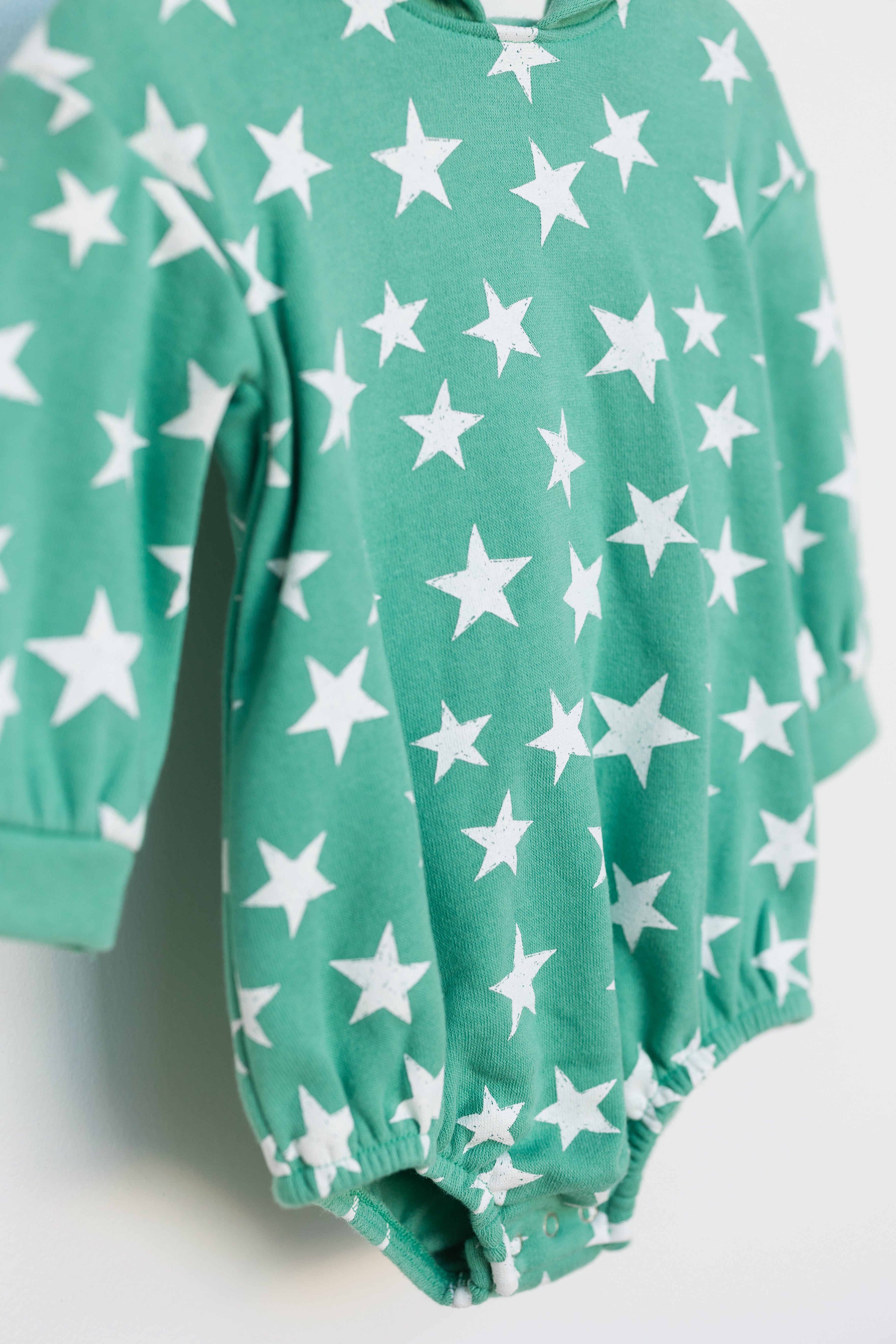 Hooded Long Sleeve Sweatshirt Onesie - Stars