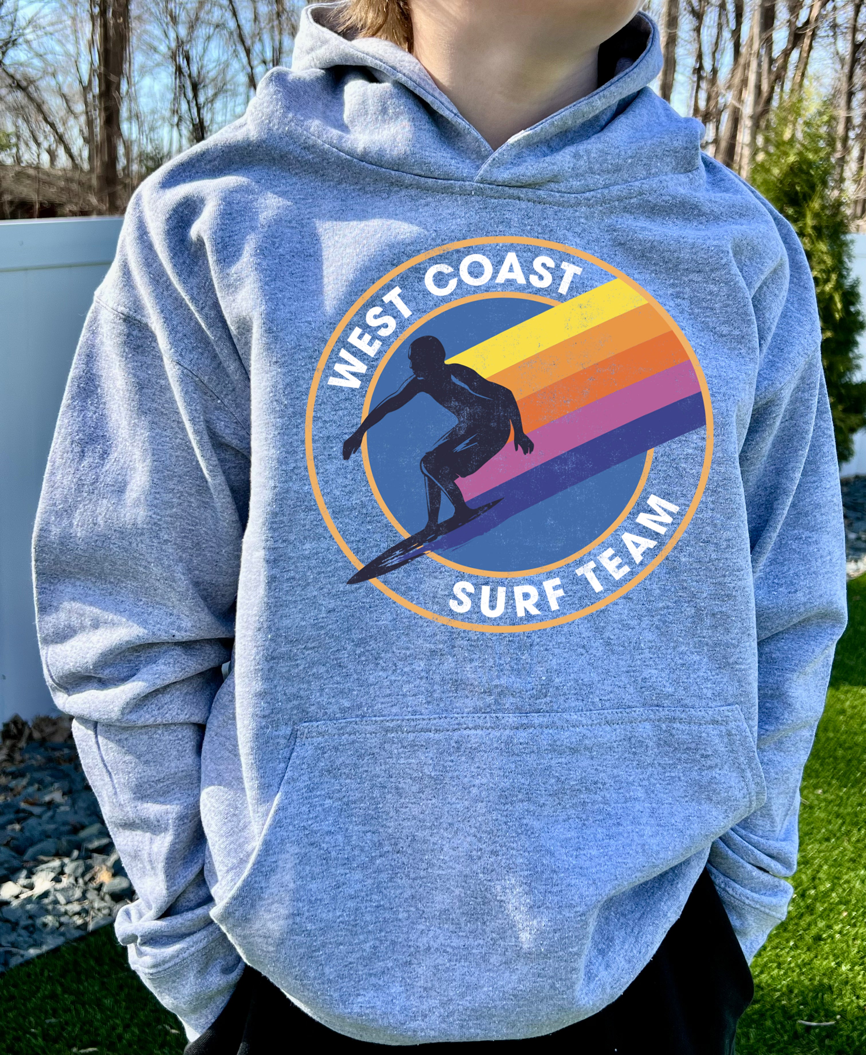 West Coast Surf Team Hooded Sweatshirt