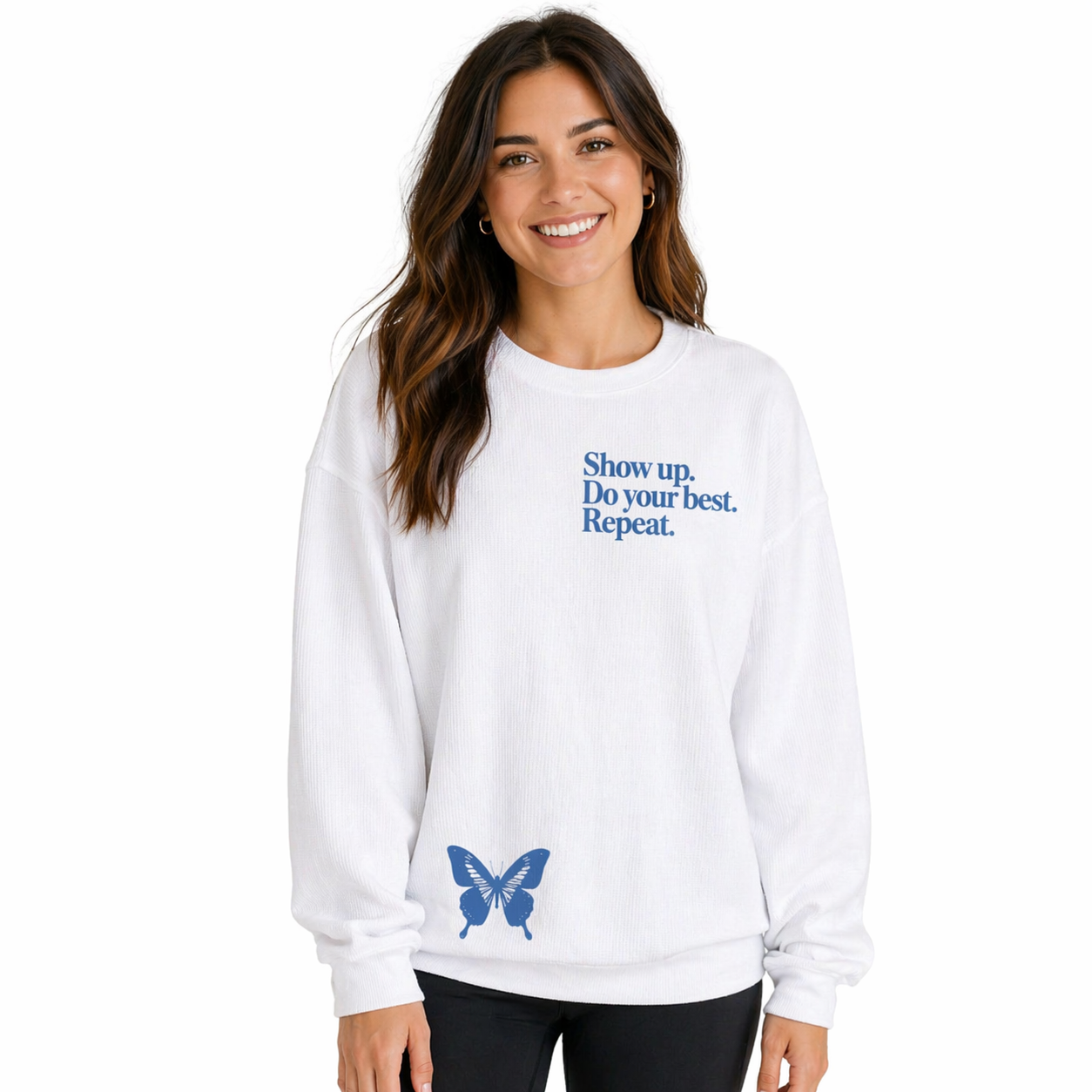 Do Your Best Butterfly Crewneck Sweatshirt