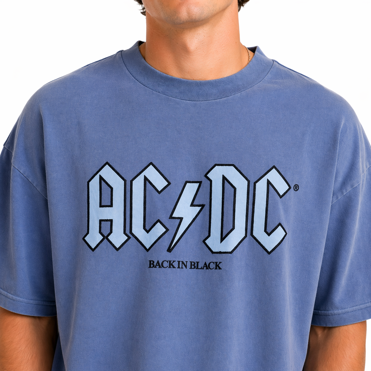 AC/DC Embroidered Crewneck Tee