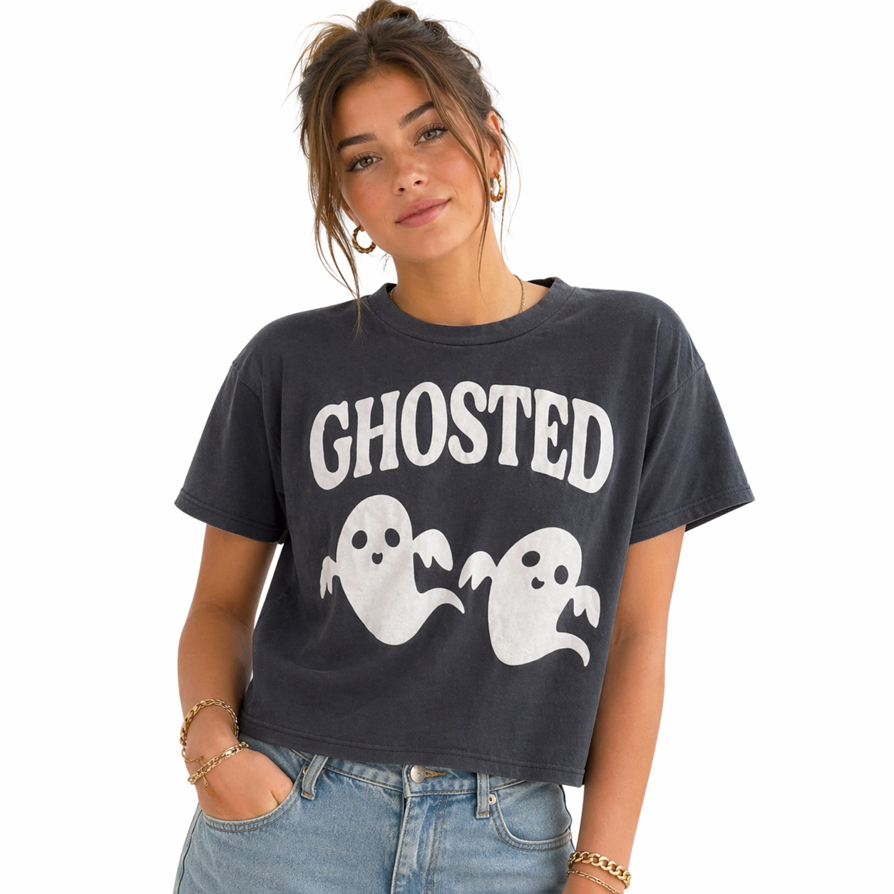 Ghosted Boxy Tee