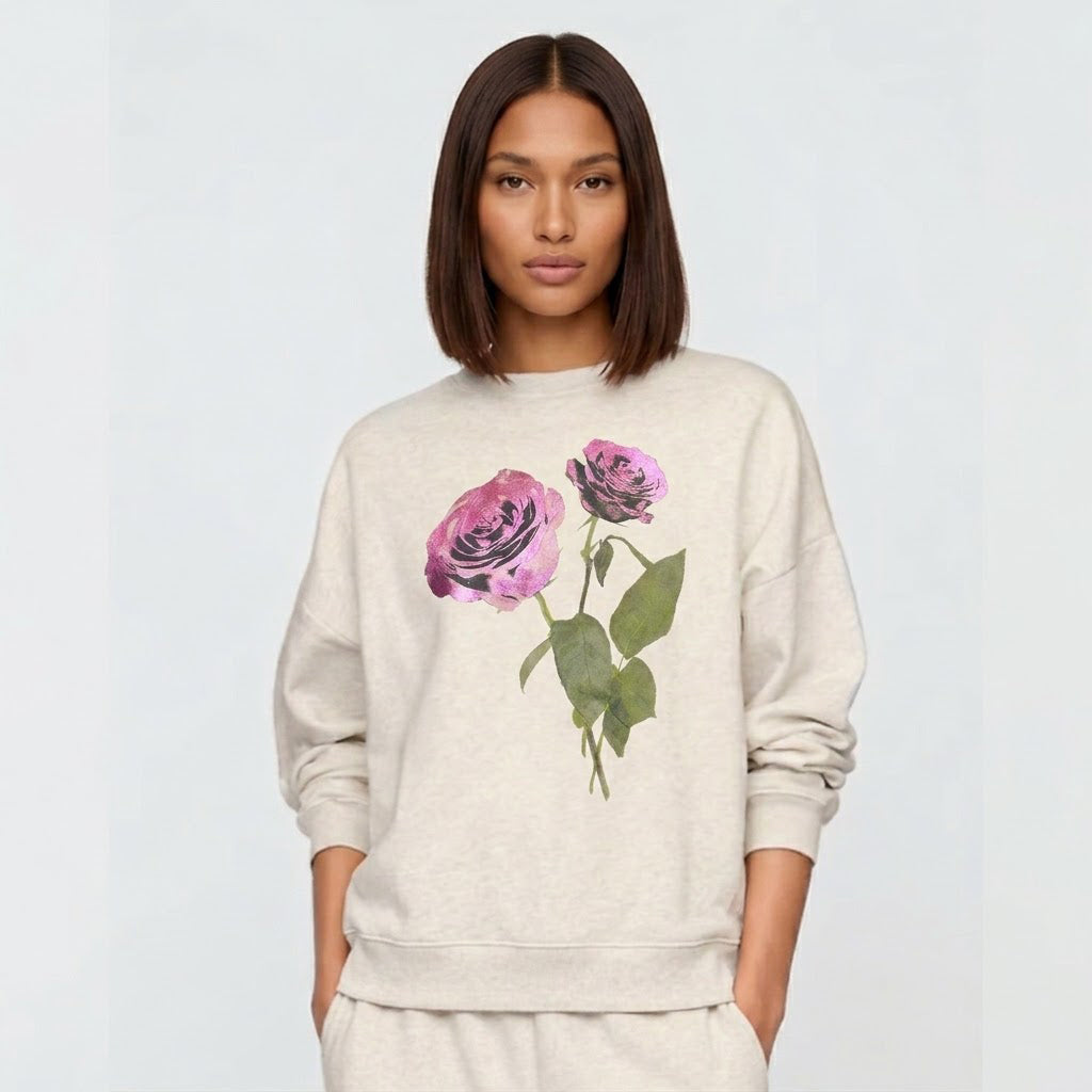 In Bloom Rose Foil Crewneck Sweatshirt